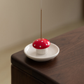 Cute Mushroom Ceramic Incense Holder