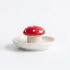 Cute Mushroom Ceramic Incense Holder