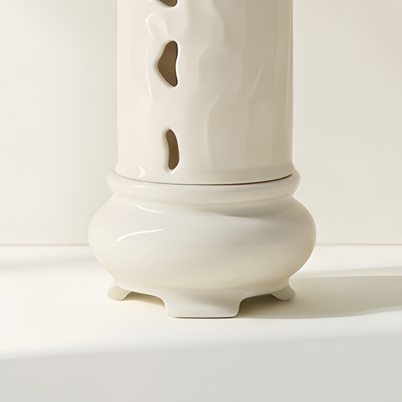 Wood Ash Glaze Ceramic Incense Holder
